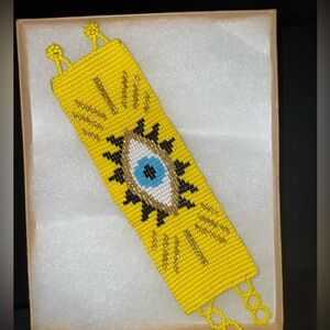 New🚨 evil eye ✨yellow beed bracelet